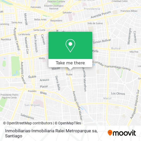 Mapa de Inmobiliarias-Inmobiliaria Ralei Metroparque sa