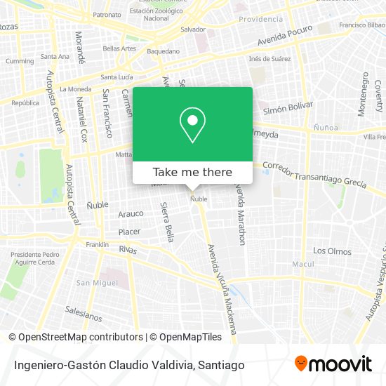 Ingeniero-Gastón Claudio Valdivia map