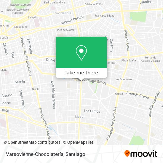 Mapa de Varsovienne-Chocolatería