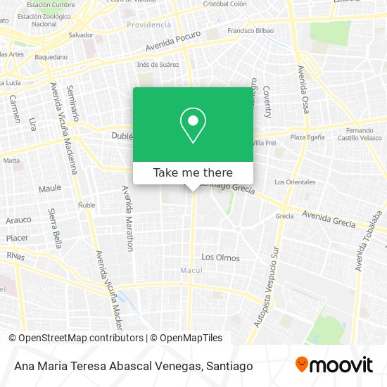 Ana Maria Teresa Abascal Venegas map