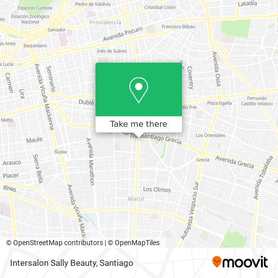 Mapa de Intersalon Sally Beauty