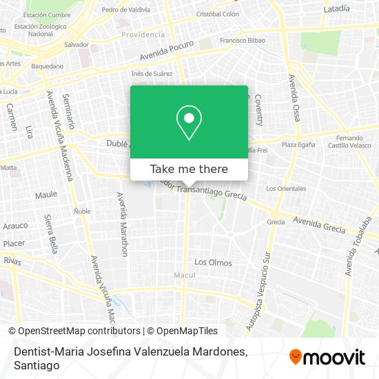 Dentist-Maria Josefina Valenzuela Mardones map
