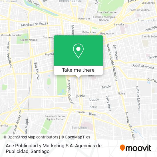 Ace Publicidad y Marketing S.A. Agencias de Publicidad map