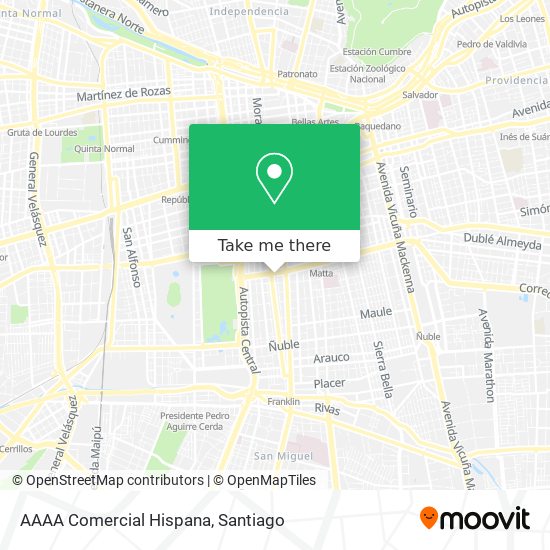 AAAA Comercial Hispana map