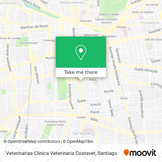 Mapa de Veterinarias-Clinica Veterinaria Costavet