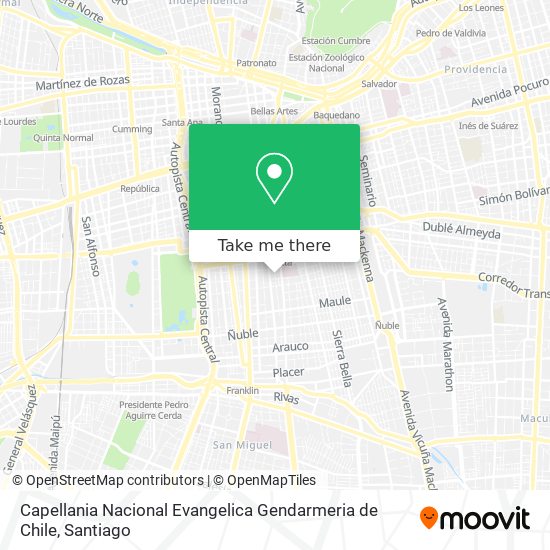 Capellania Nacional Evangelica Gendarmeria de Chile map