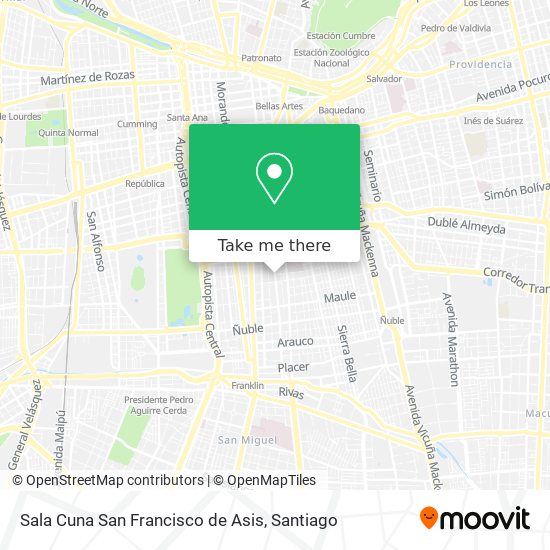 Sala Cuna San Francisco de Asis map