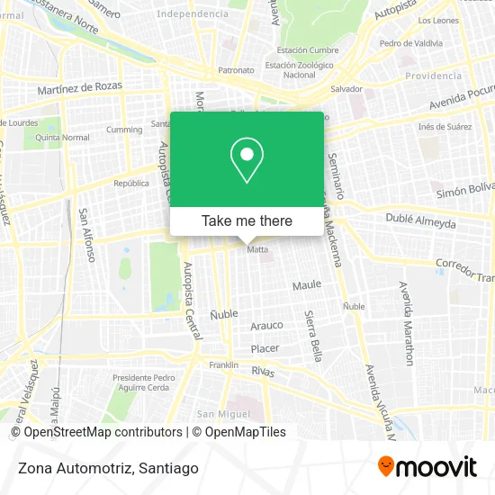Zona Automotriz map