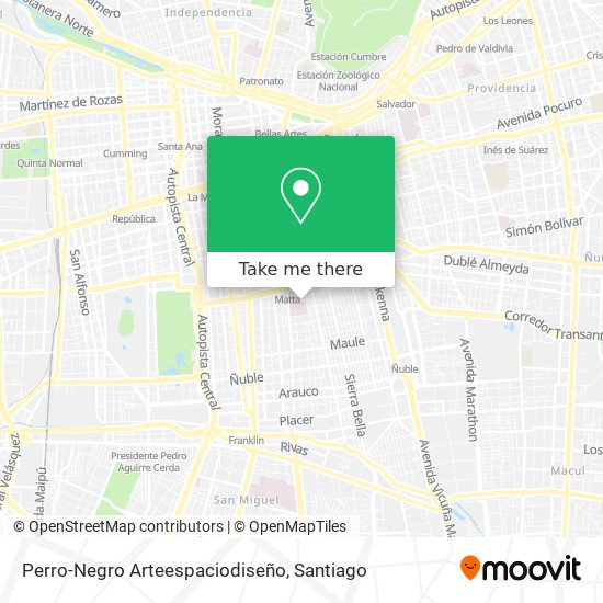 Perro-Negro Arteespaciodiseño map
