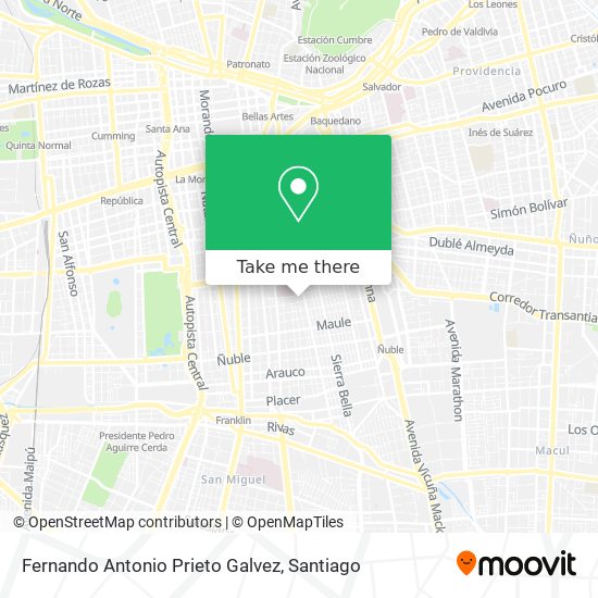 Fernando Antonio Prieto Galvez map