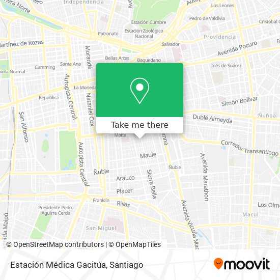 Estación Médica Gacitúa map