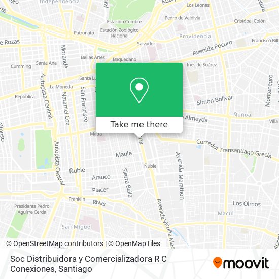 Soc Distribuidora y Comercializadora R C Conexiones map