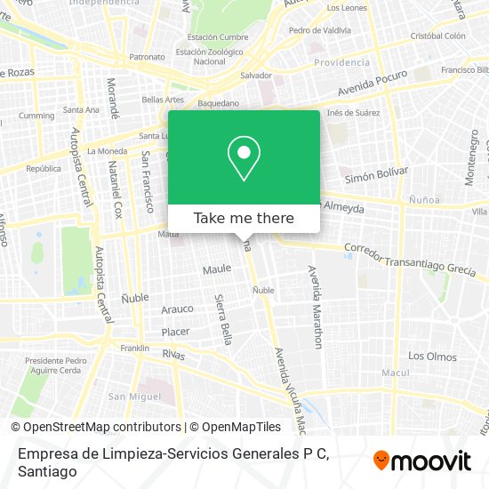 Empresa de Limpieza-Servicios Generales P C map