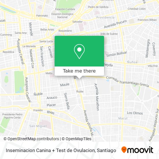 Inseminacion Canina + Test de Ovulacion map