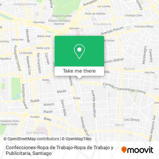 Mapa de Confecciones-Ropa de Trabajo-Ropa de Trabajo y Publicitaria