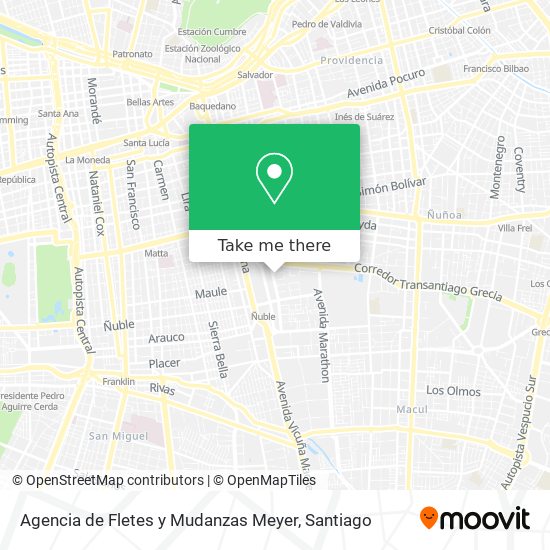 Agencia de Fletes y Mudanzas Meyer map