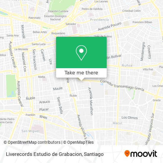 Liverecords Estudio de Grabacion map