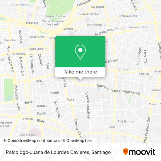 Psicologo-Juana de Lourdes Cavieres map