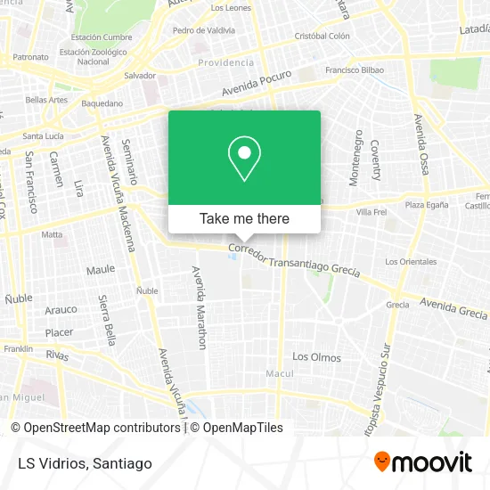 LS Vidrios map