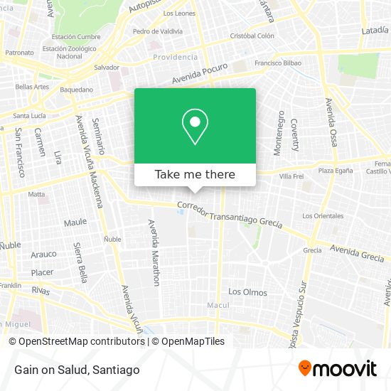 Gain on Salud map
