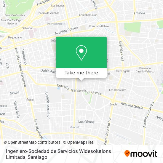 Ingeniero-Sociedad de Servicios Widesolutions Limitada map