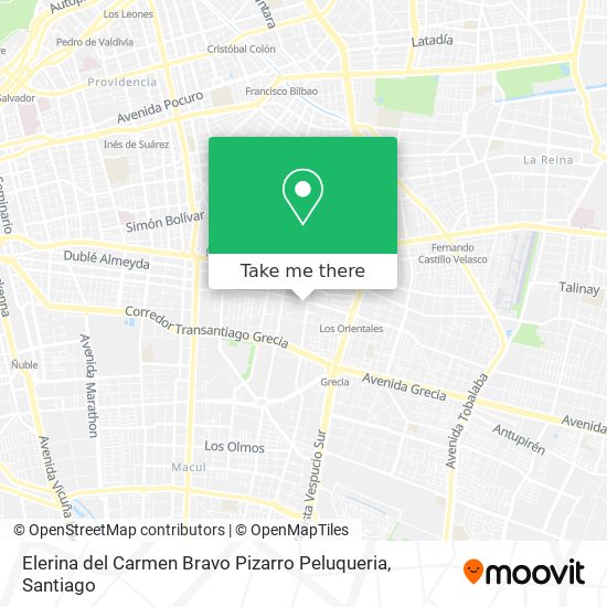 Elerina del Carmen Bravo Pizarro Peluqueria map