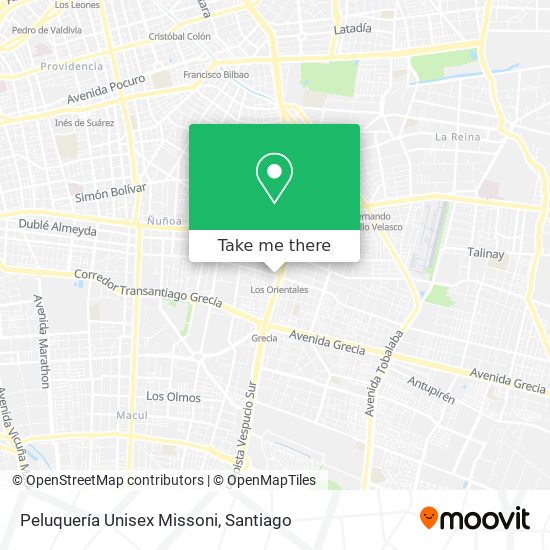 Peluquería Unisex Missoni map