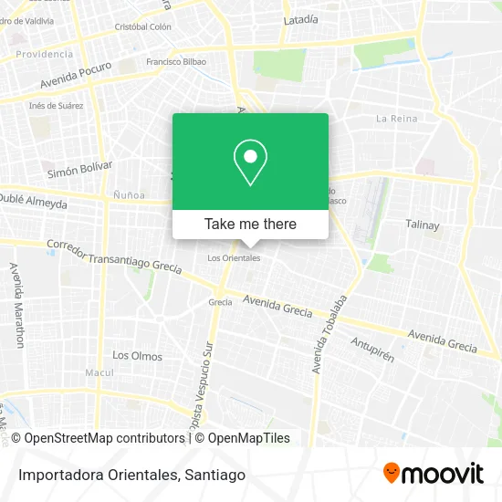 Importadora Orientales map