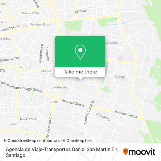 Mapa de Agencia de Viaje-Transportes Daniel San Martin Eirl