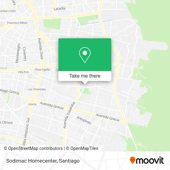 Sodimac Homecenter map