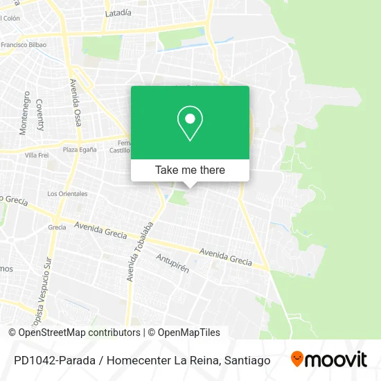 PD1042-Parada / Homecenter La Reina map