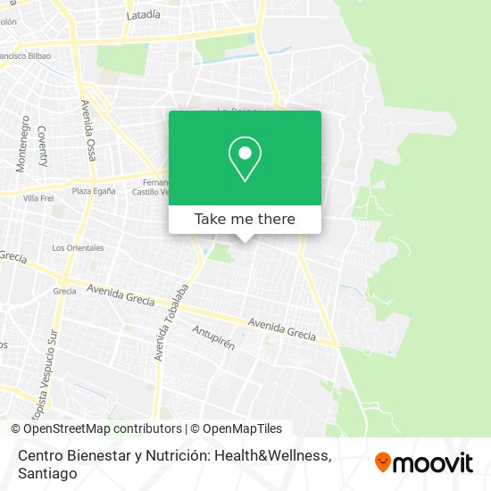 Centro Bienestar y Nutrición: Health&Wellness map