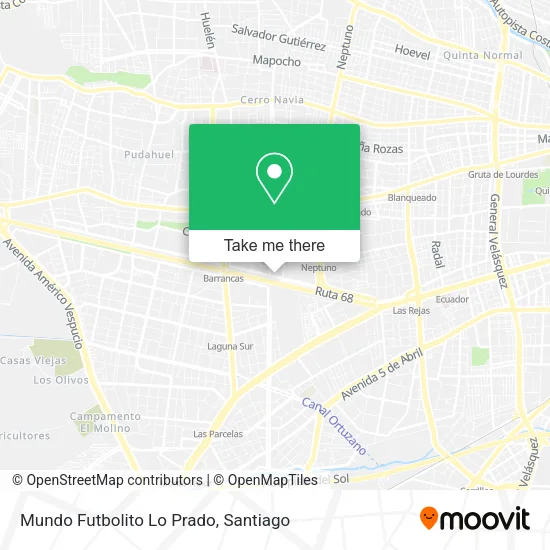 Mundo Futbolito Lo Prado map