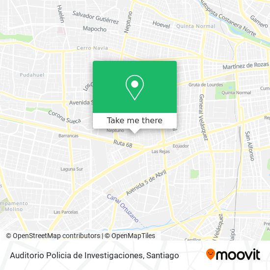 Auditorio Policia de Investigaciones map