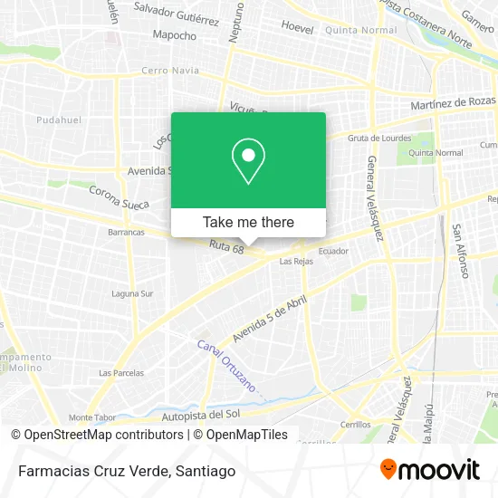 Farmacias Cruz Verde map