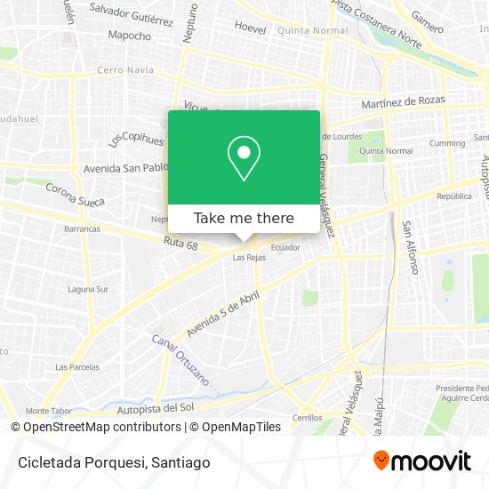 Cicletada Porquesi map