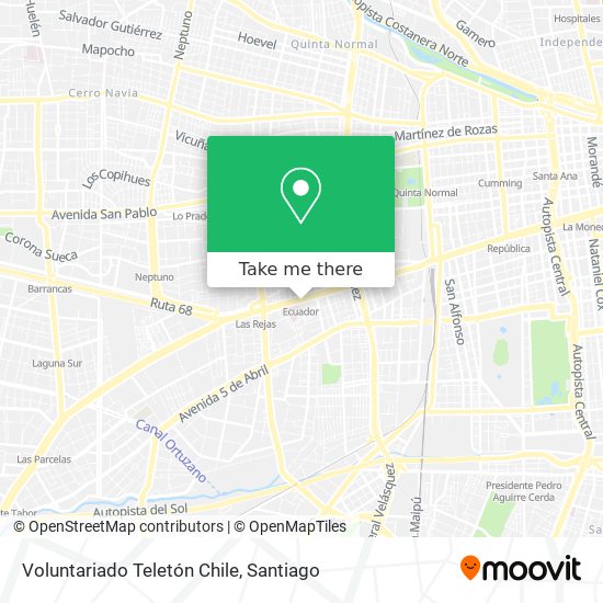 Voluntariado Teletón Chile map