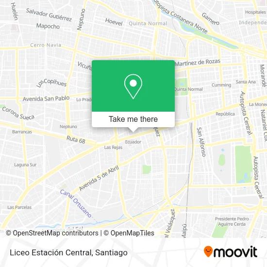 Liceo Estación Central map