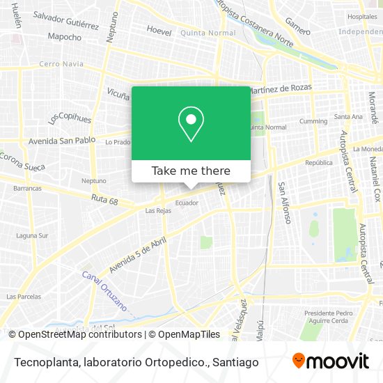 Tecnoplanta, laboratorio Ortopedico. map