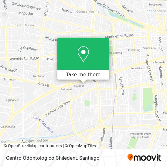 Centro Odontologico Chiledent map
