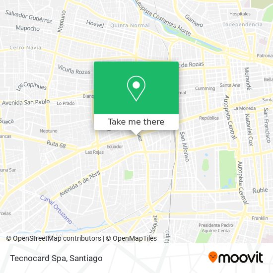 Mapa de Tecnocard Spa