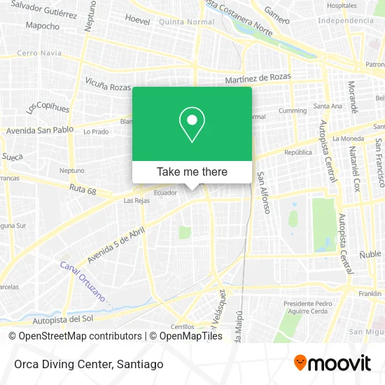 Orca Diving Center map