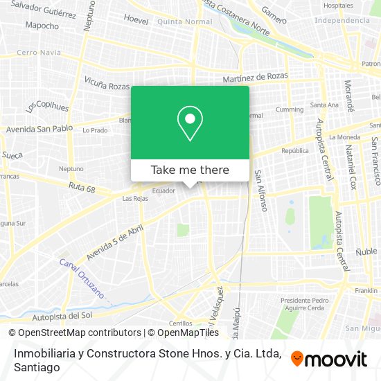 Inmobiliaria y Constructora Stone Hnos. y Cia. Ltda map