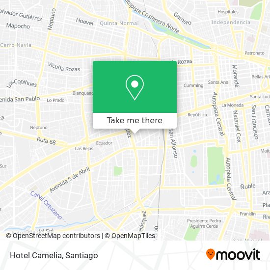 Hotel Camelia map