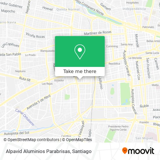 Alpavid Aluminios Parabrisas map