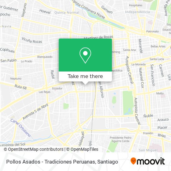 Mapa de Pollos Asados - Tradiciones Peruanas