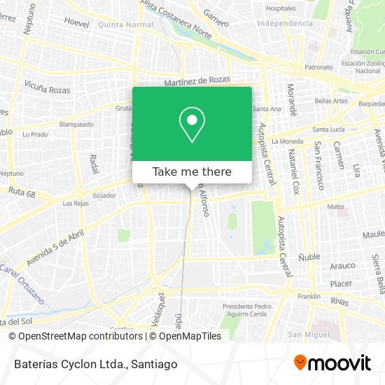 Baterías Cyclon Ltda. map