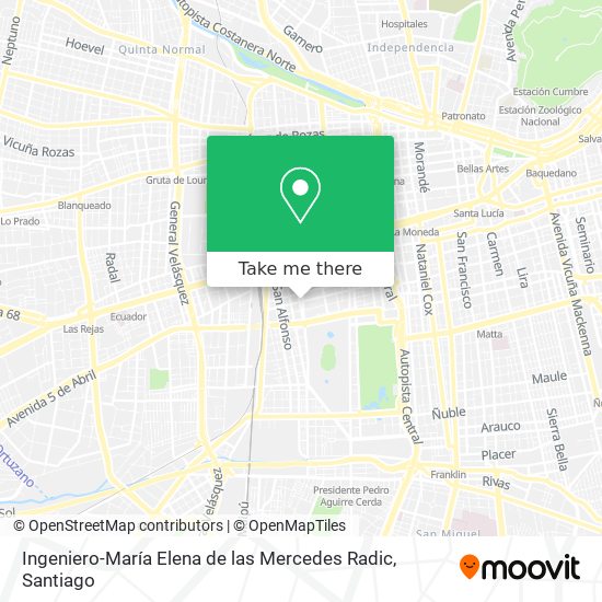Ingeniero-María Elena de las Mercedes Radic map