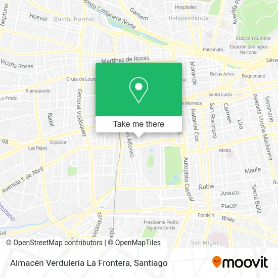 Almacén Verdulería La Frontera map
