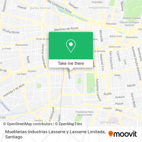 Mueblerias-Industrias Lasserre y Lasserre Limitada map